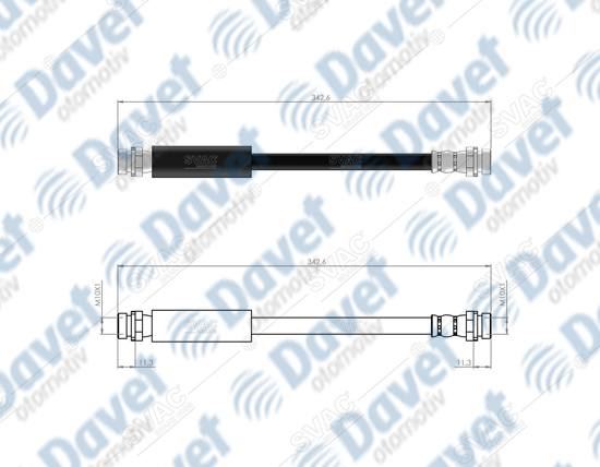 CAV-C901129A Fren Hortumu Arka ( Ford  Fusion 02-12)